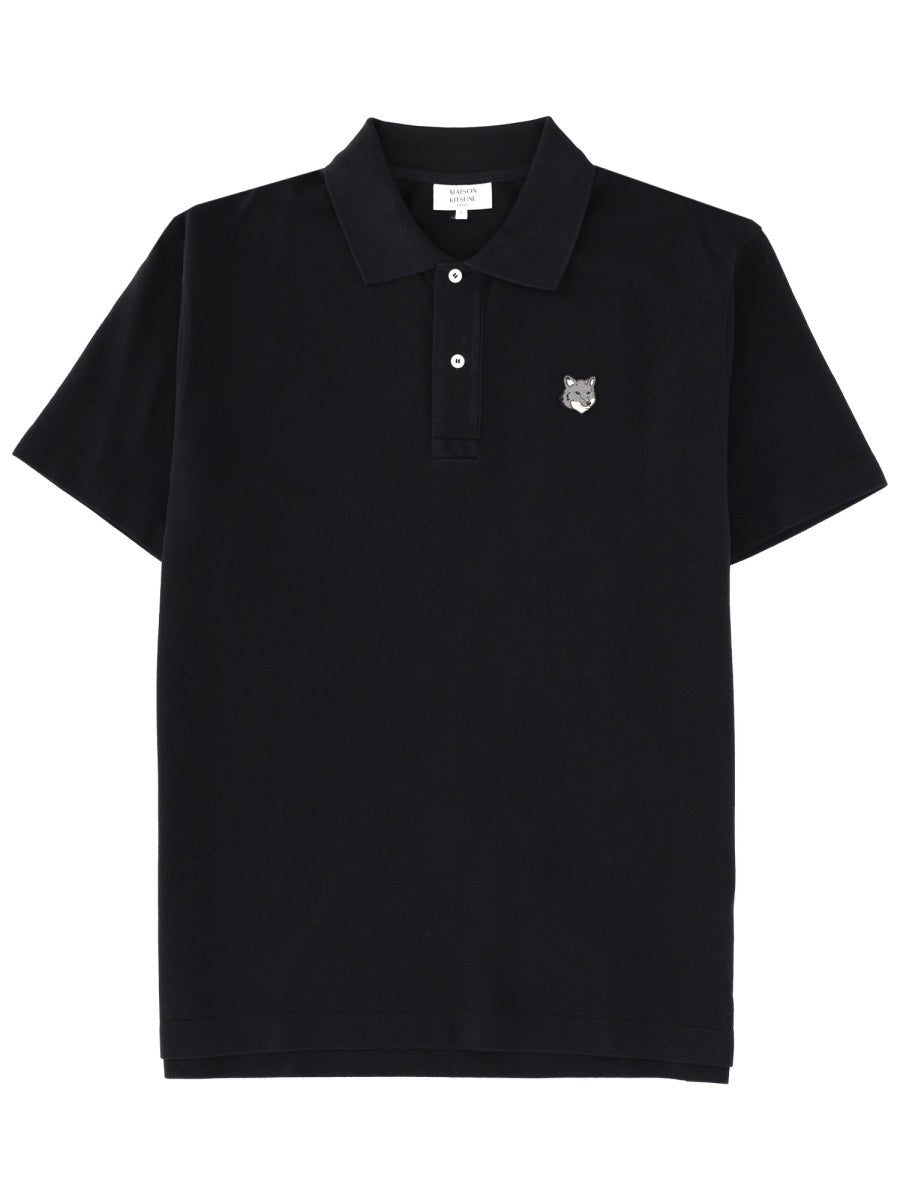 Maison Kitsuné Polo - Black | Wanan Luxury