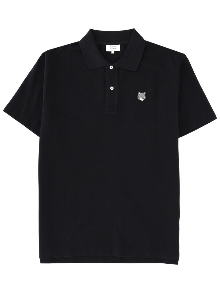 Maison Kitsuné Polo - Black | Wanan Luxury