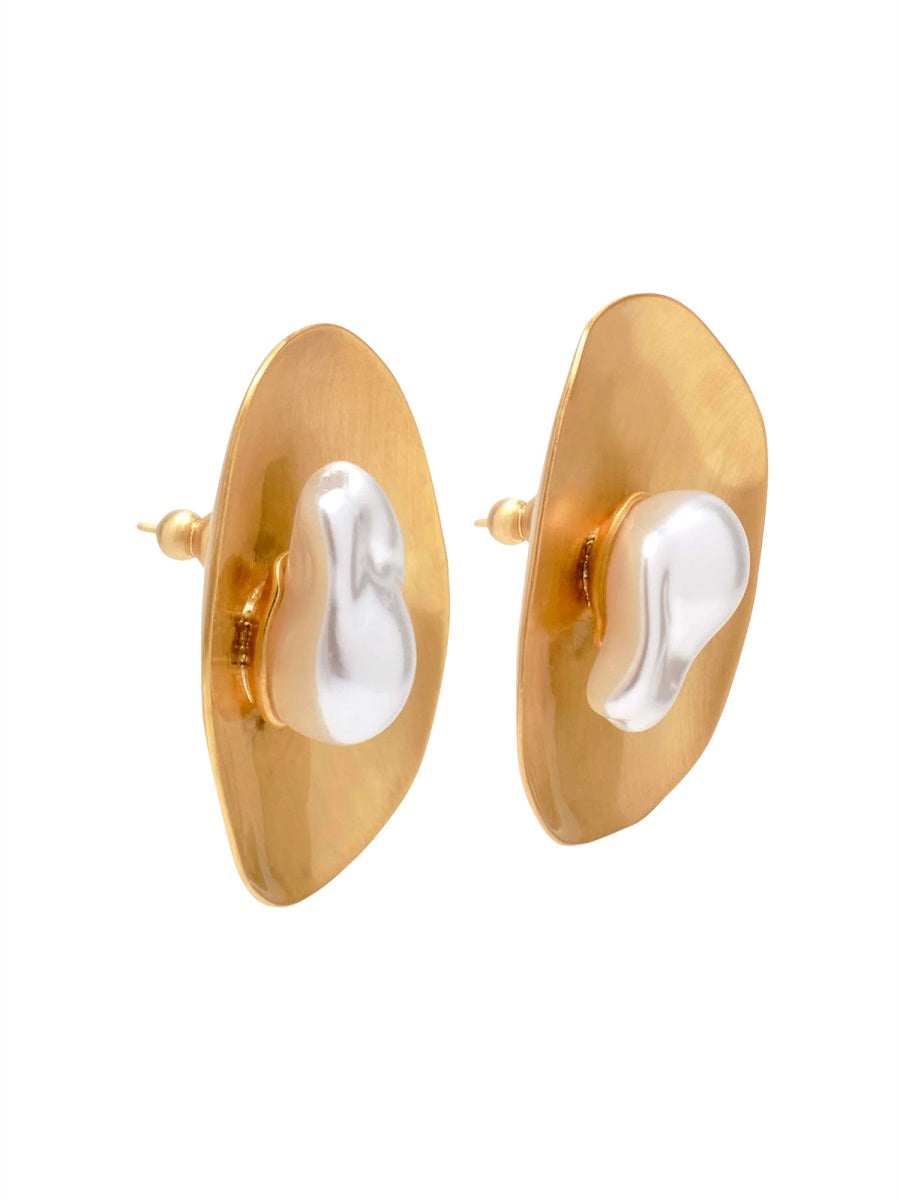 Cult Gaia Earrings - Gold | Wanan Luxury