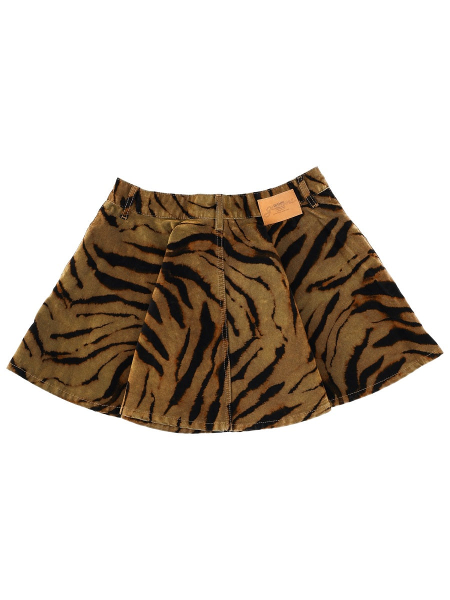 Ganni Skirts - Animal Print | Wanan Luxury