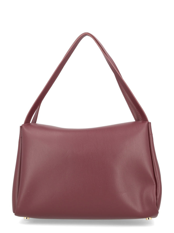 Themoirè Shoulder Bags - Burgundy | Wanan Luxury