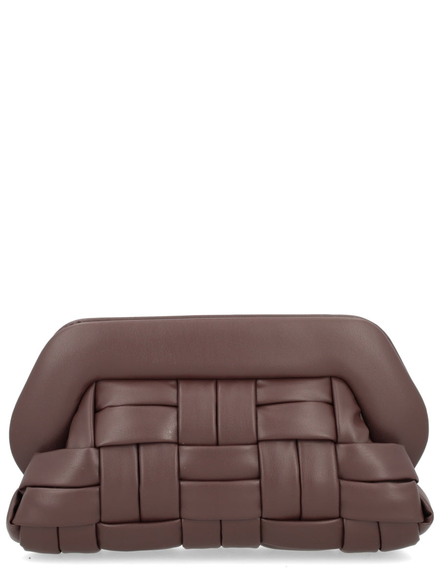 Themoirè Clutch Bags - Brown | Wanan Luxury