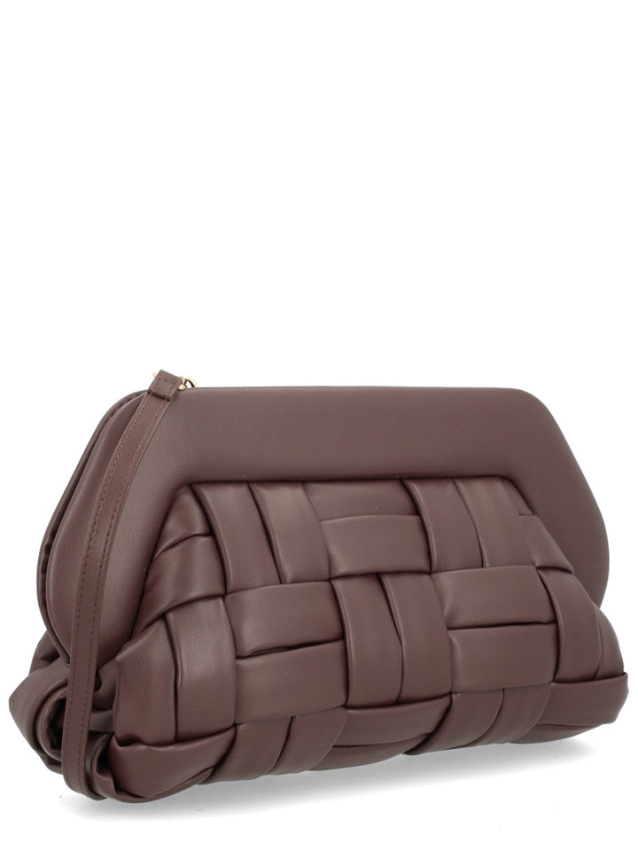 Themoirè Clutch Bags - Brown | Wanan Luxury
