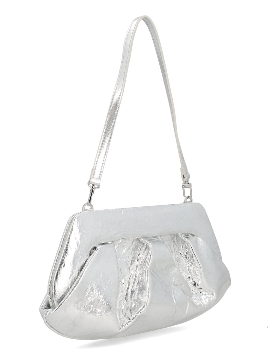 Themoirè Shoulder Bags - Silver | Wanan Luxury