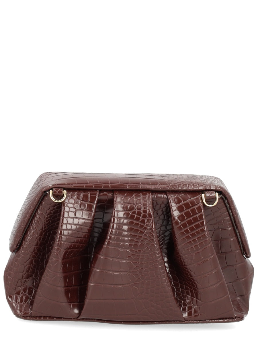Themoirè Clutch Bags - Brown | Wanan Luxury