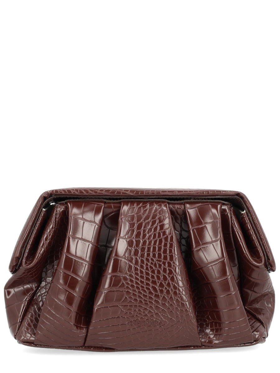 Themoirè Clutch Bags - Brown | Wanan Luxury