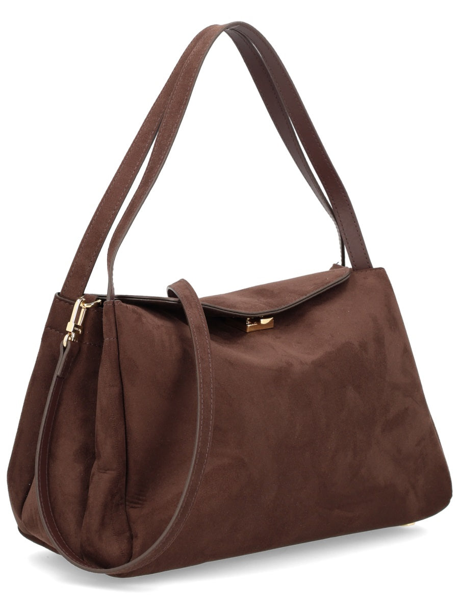Themoirè Shoulder Bags - Brown | Wanan Luxury