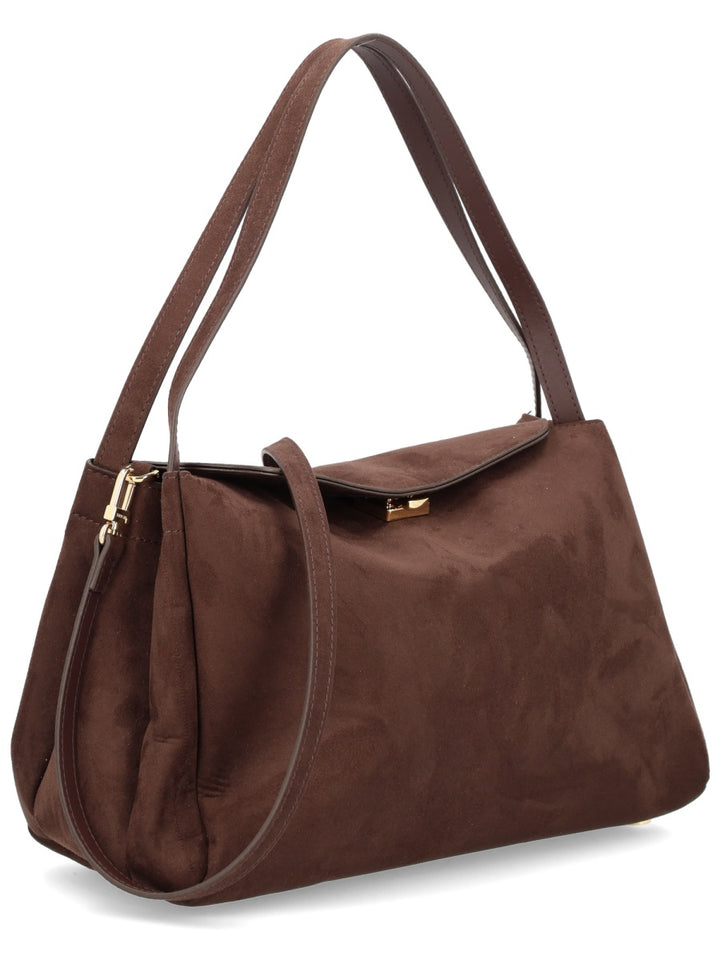 Themoirè Shoulder Bags - Brown | Wanan Luxury