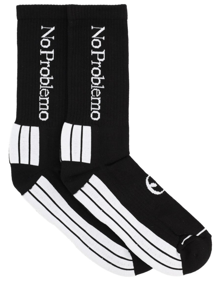 NO PROBLEMO Socks - Black | Wanan Luxury