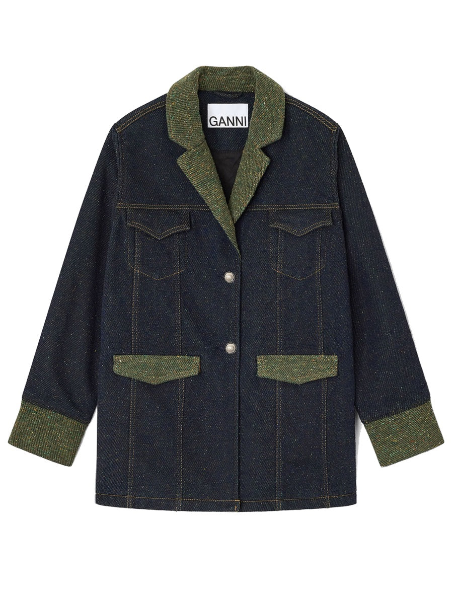 Ganni Jackets - Grey | Wanan Luxury