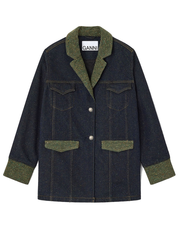 Ganni Jackets - Grey | Wanan Luxury