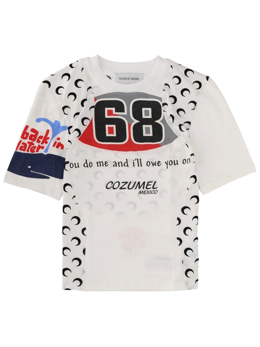 Marine Serre T shirts - White | Wanan Luxury