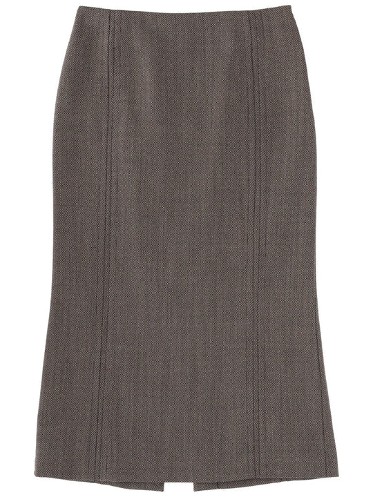 Wool Midi Skirt