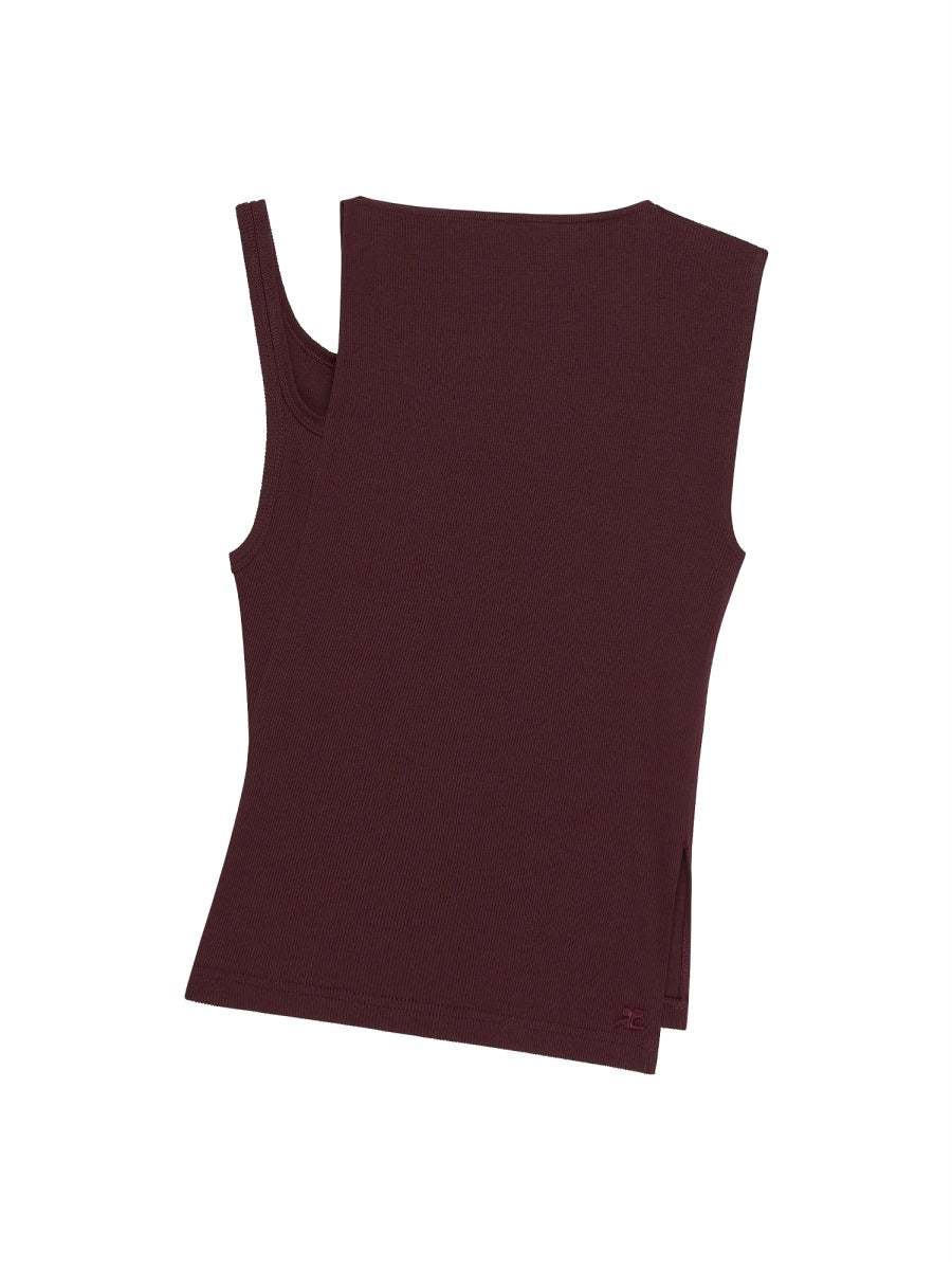 Courrèges Tops - Burgundy | Wanan Luxury