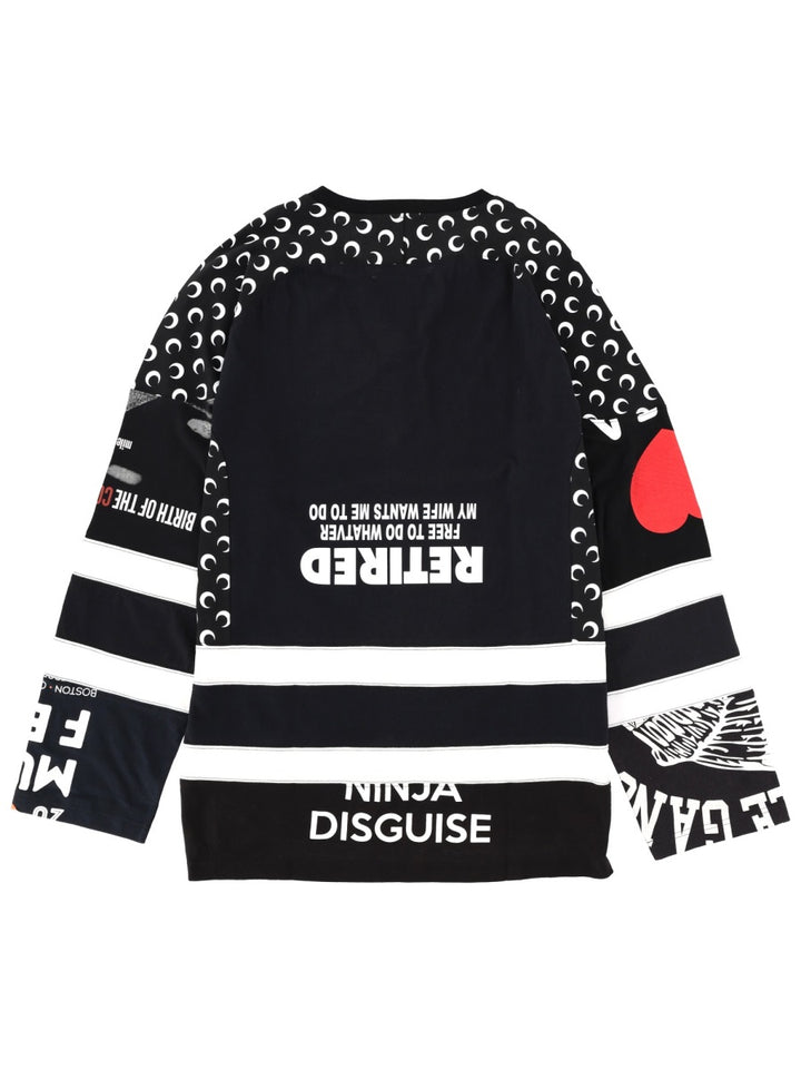 Marine Serre T shirts - Black | Wanan Luxury