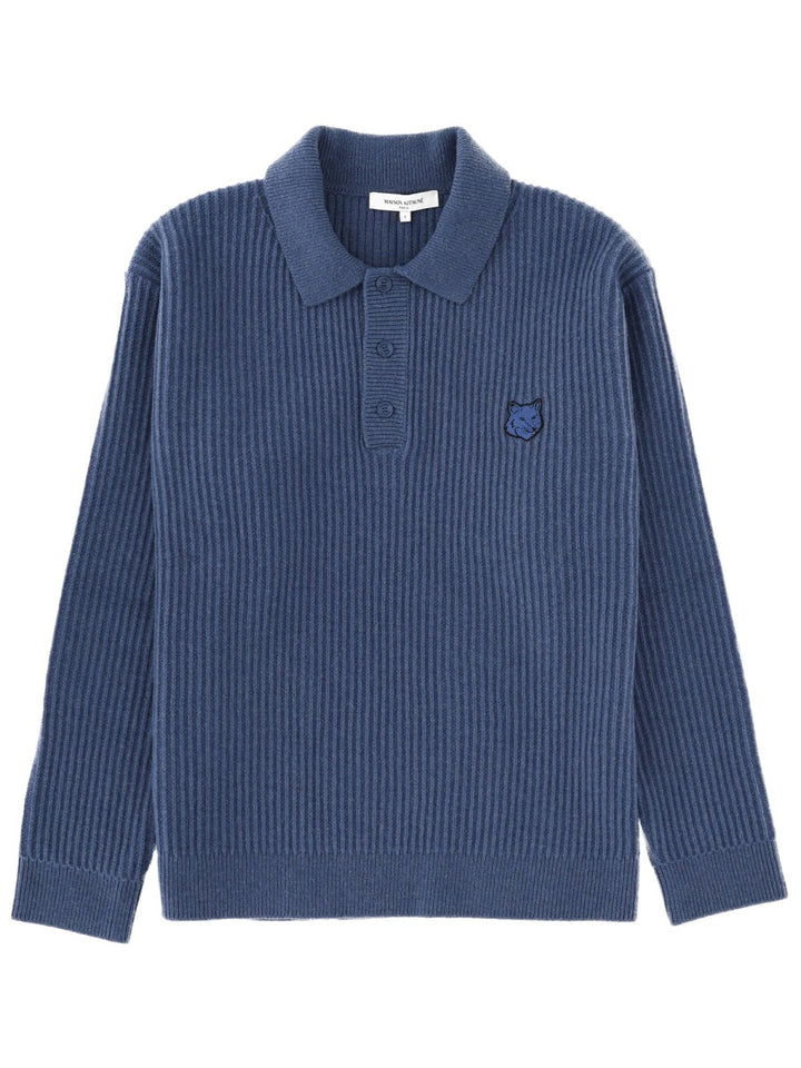Maison Kitsuné Polo - Blue | Wanan Luxury