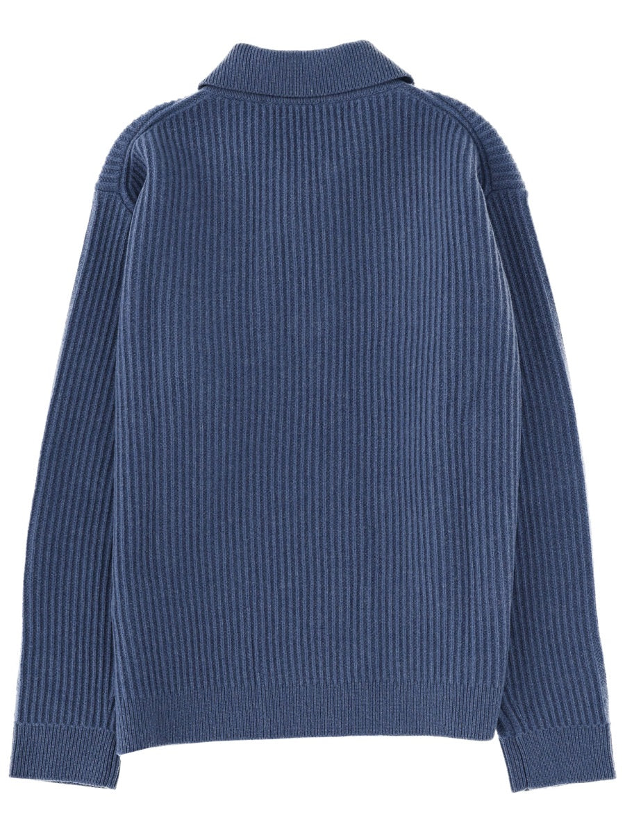 Maison Kitsuné Polo - Blue | Wanan Luxury