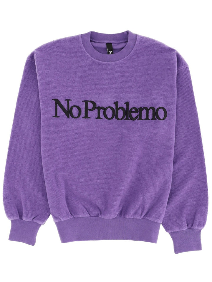 NO PROBLEMO Sweatshirts - Purple | Wanan Luxury