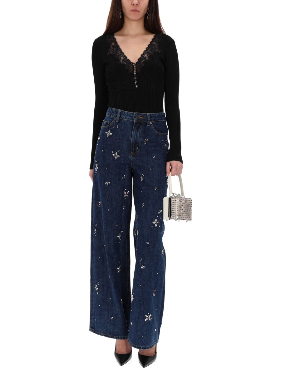 Self-Portrait Tops - Black | Wanan Luxury