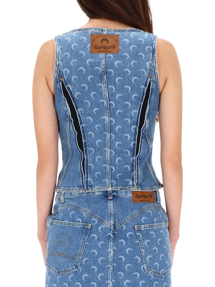 Marine Serre Tops - Blue | Wanan Luxury