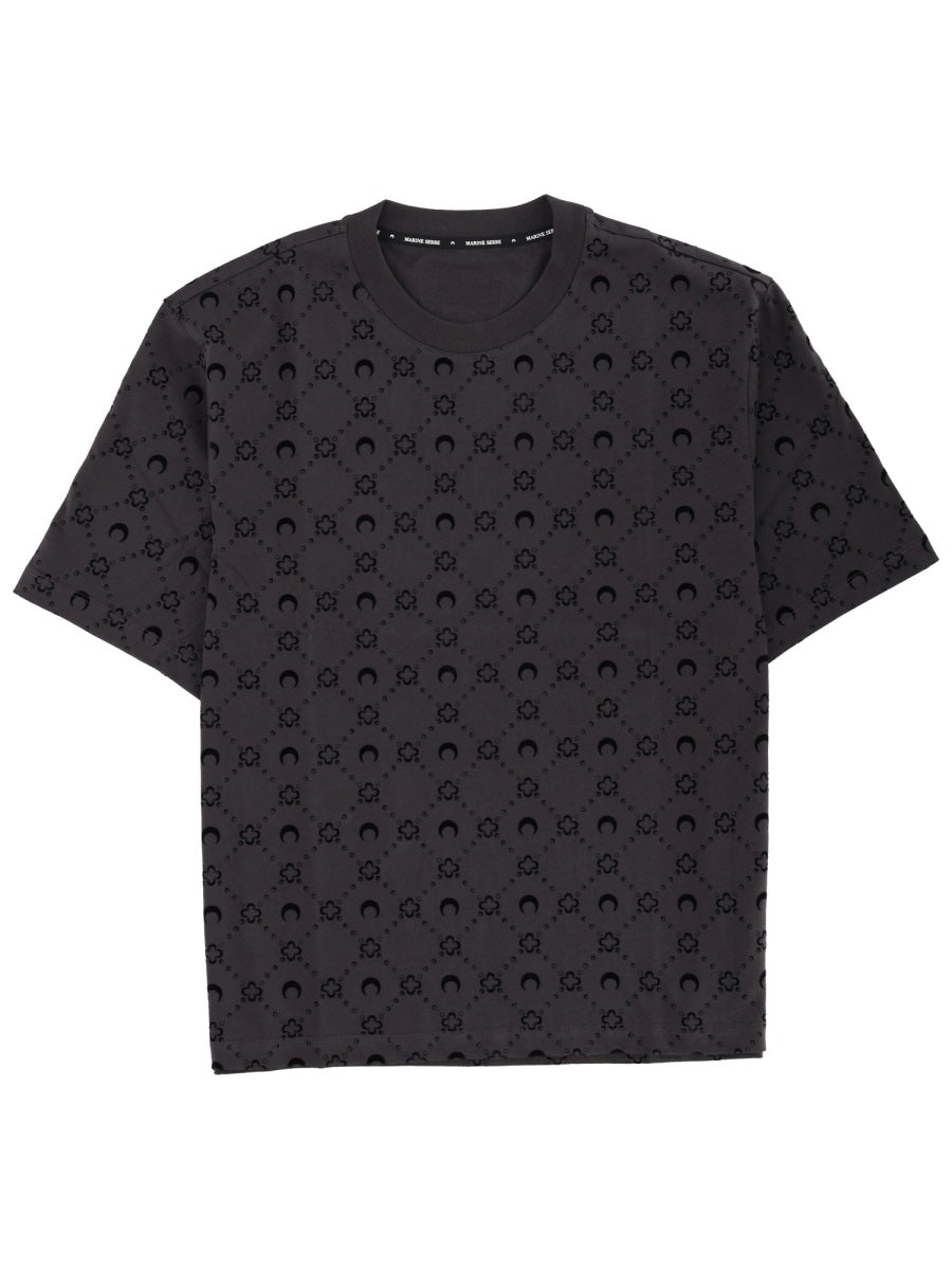 Marine Serre T shirts - Black | Wanan Luxury