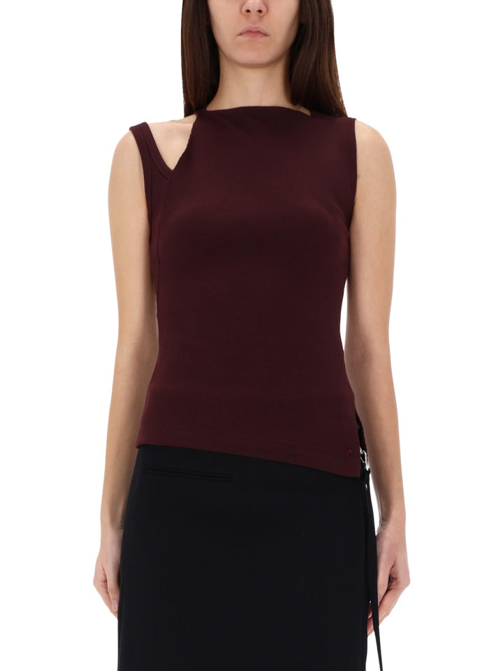 Courrèges Tops - Burgundy | Wanan Luxury
