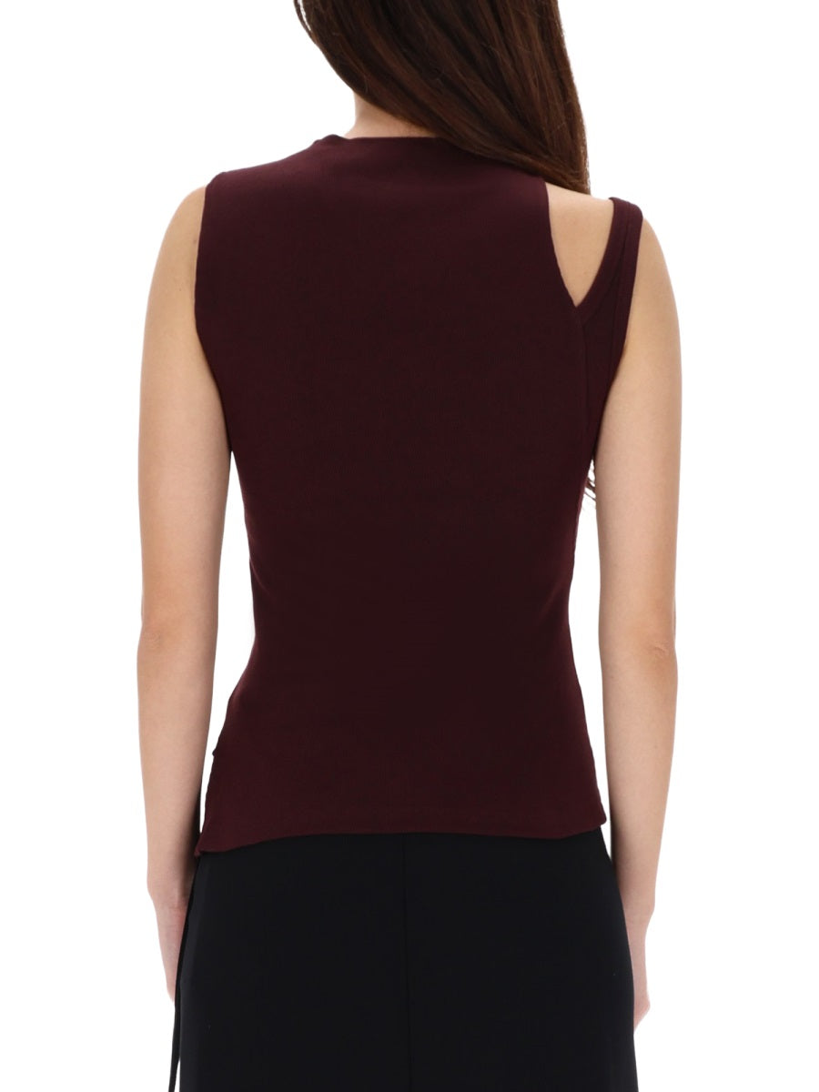 Courrèges Tops - Burgundy | Wanan Luxury