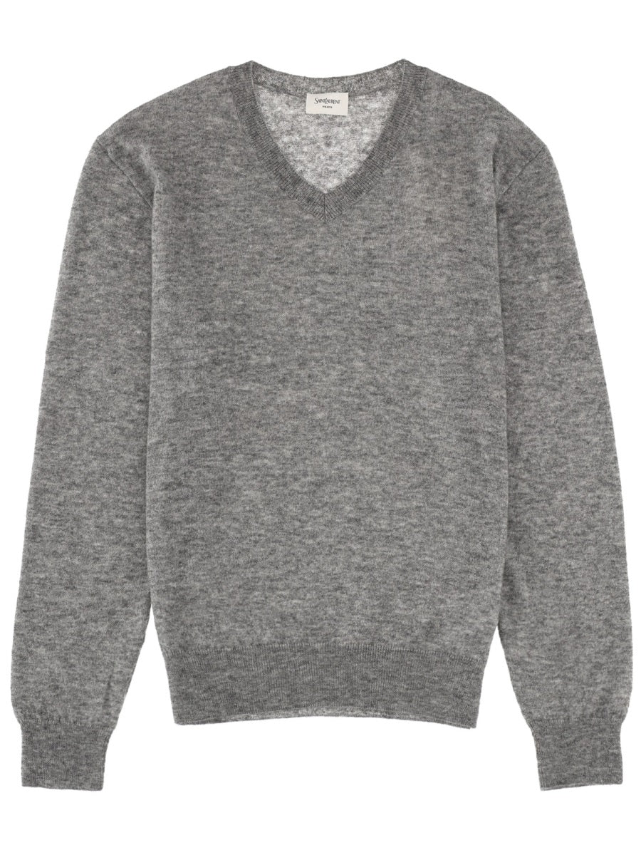 Saint Laurent Sweaters - Grey | 7b752b8617b2ebdf6a4e13c175cdfcf21736faaf