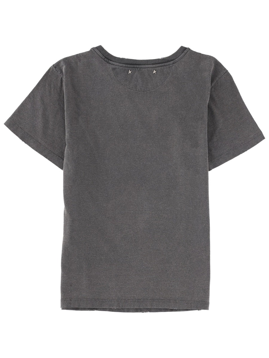 Golden Goose T shirts - Charcoal | d9a94304e2b0abb8bfb7c6b7f585123f286f5b26
