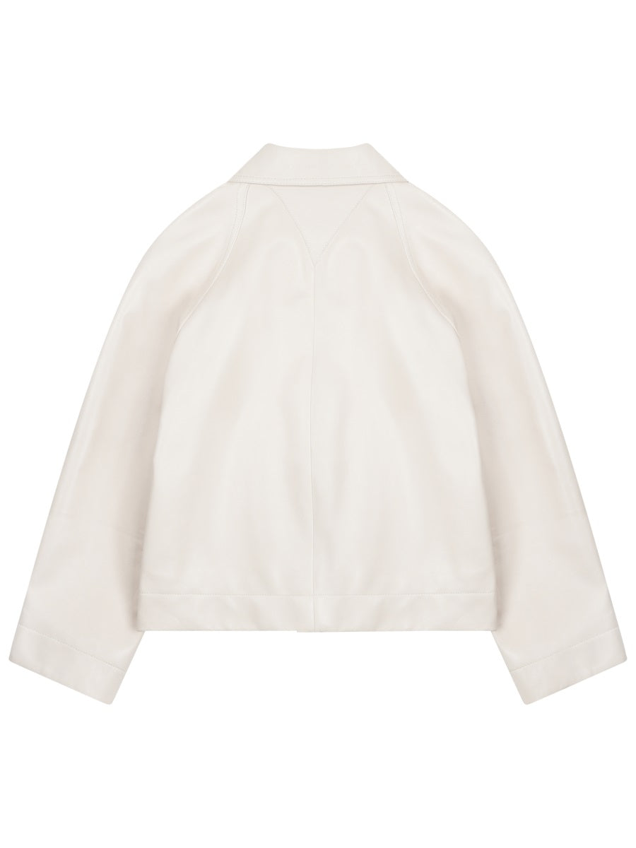 Bottega Veneta Leather Jackets - White | 9babac2e1182a2d062b32d565e7e645f97d83ab2