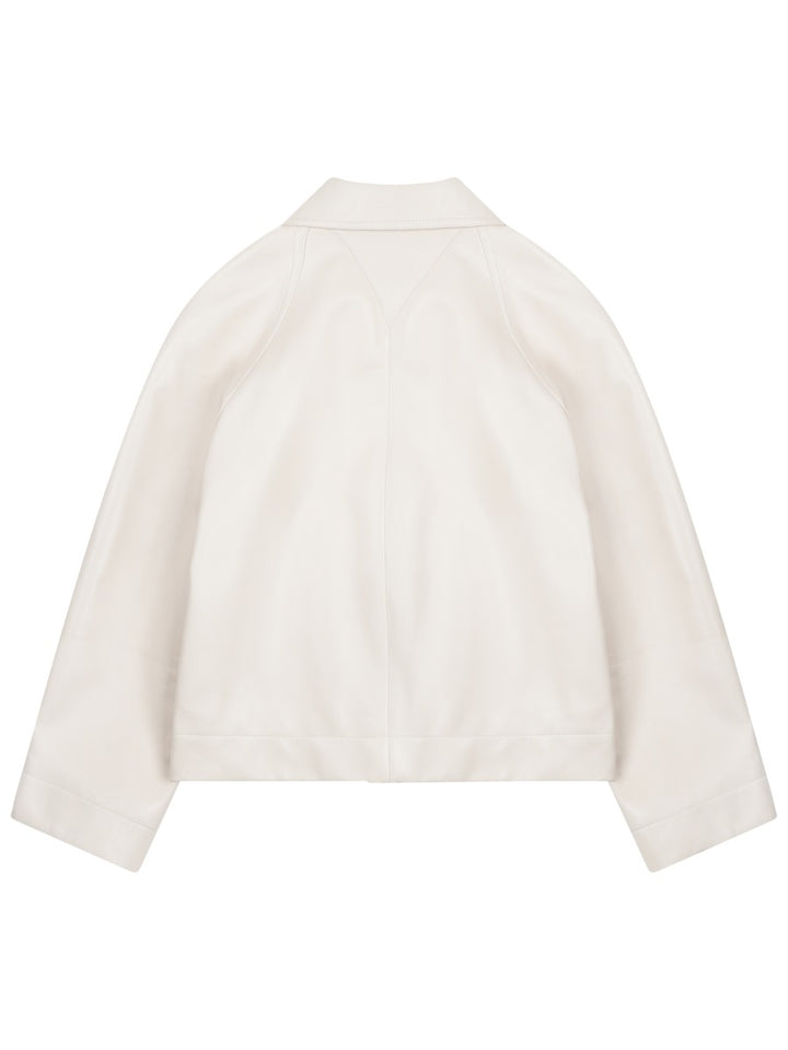 Bottega Veneta Leather Jackets - White | 9babac2e1182a2d062b32d565e7e645f97d83ab2