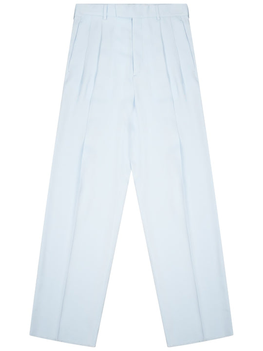 Silk Blend Tailored Pants