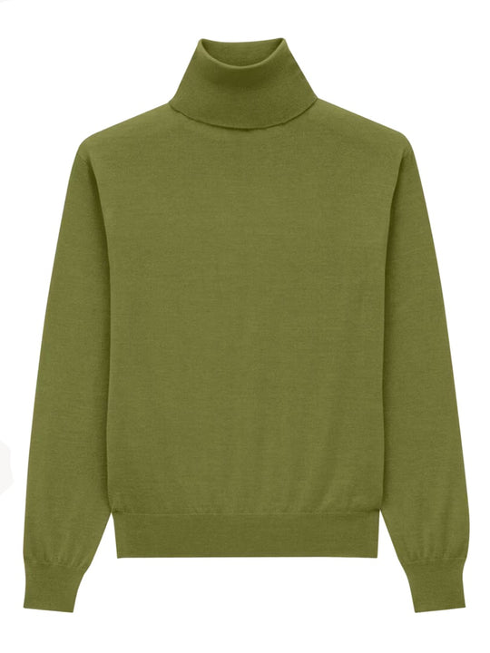 Cashmere, Wool And Silk Turtleneck Pullover