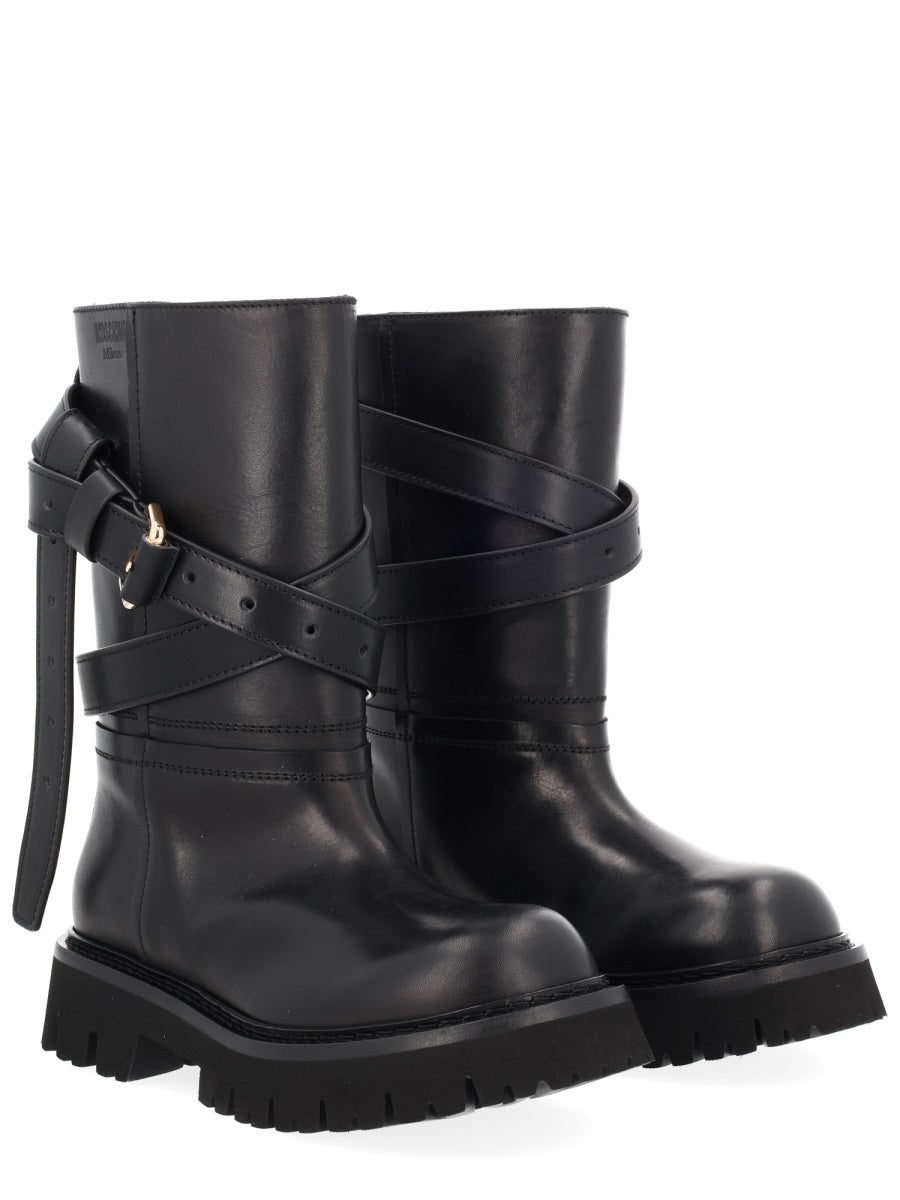 Moschino Boots - Black | 868b0a2d11080a3cb81bc92bdc3a284e514b46ba