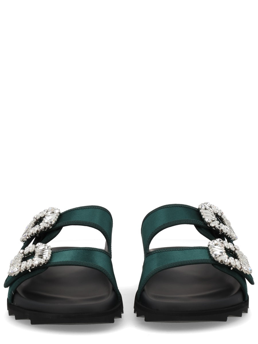 Roger Vivier Flat Shoes - Green | 408e566ddc131374f803e50d29fb04de3080edb1