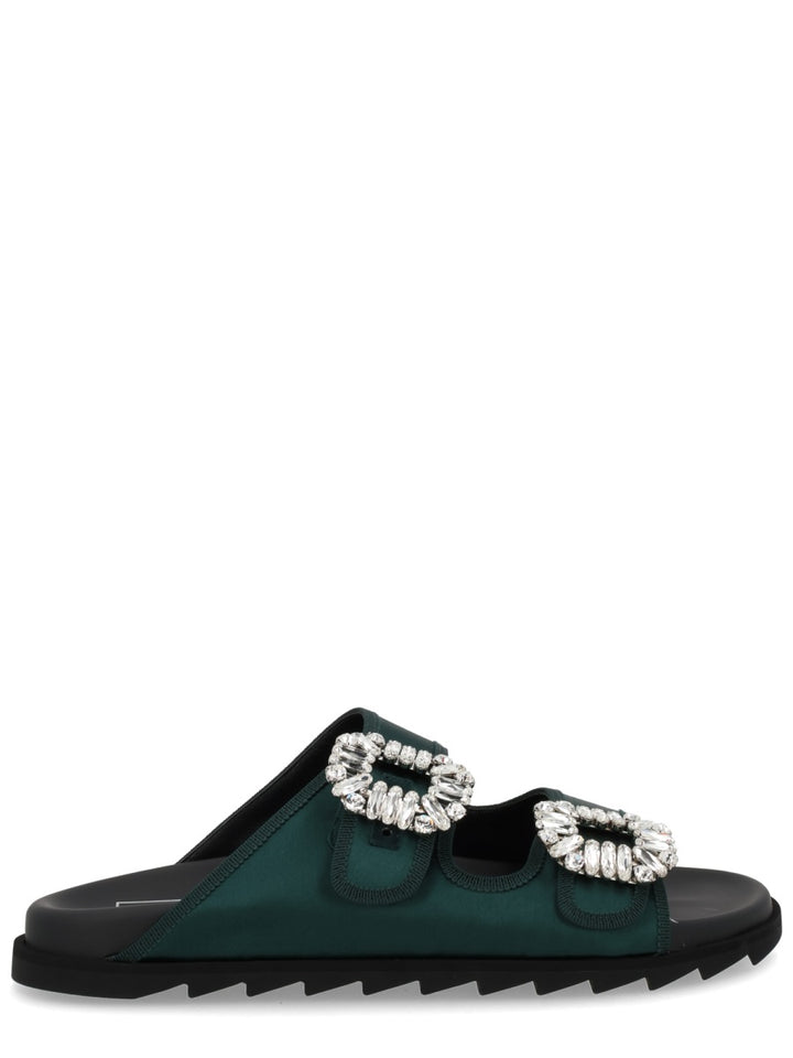 Roger Vivier Flat Shoes - Green | 7d9e9cf9acd7e2ddf12b269e1c891902e123564b