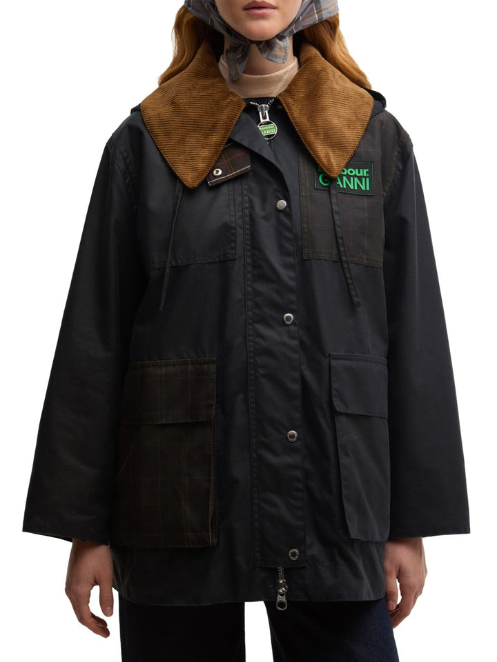 Barbour X Ganni Trenches - Blue | 8eff0c97737af03f0505575c79990015beaa29fa