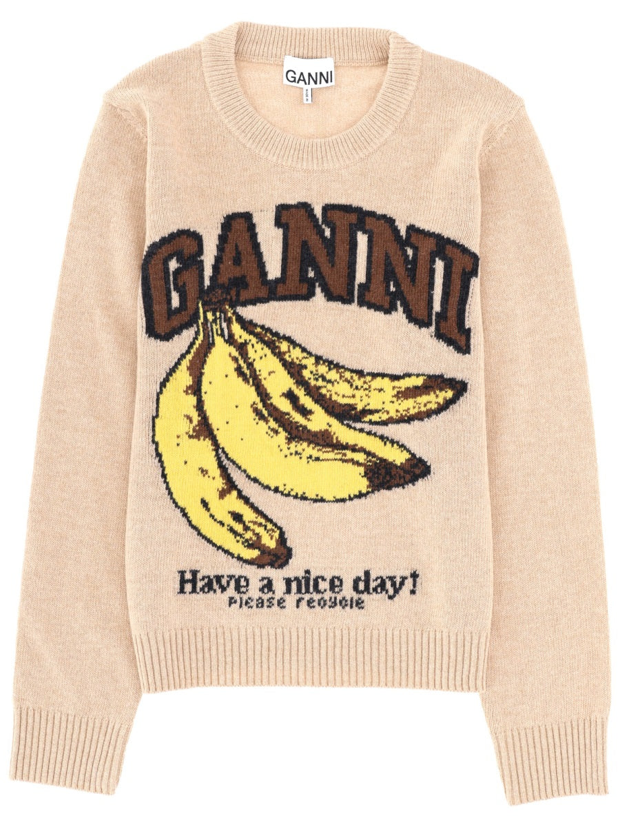 Ganni Sweaters - Beige | 18f6a37804ec016fb2a58b00cd860ca554bb0db0