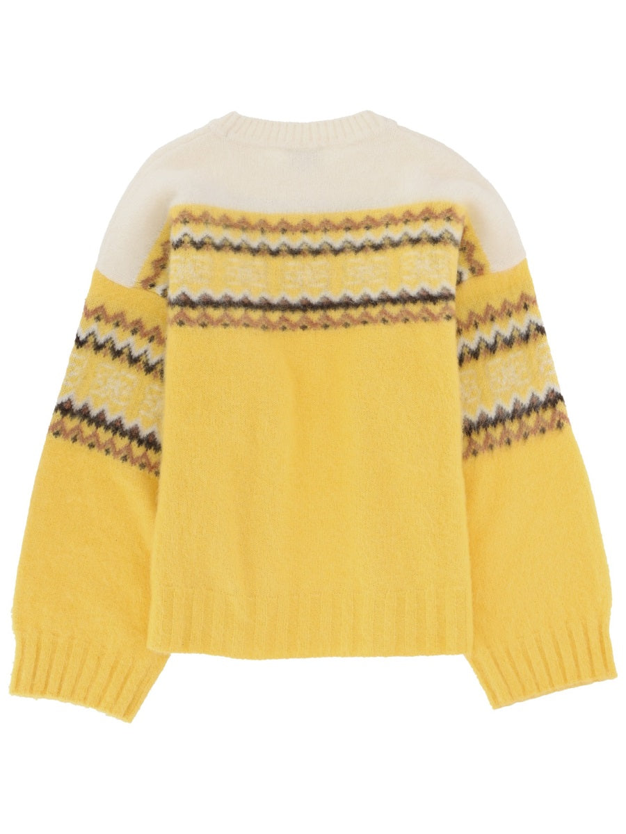 Ganni Sweaters - Yellow | 18822c7b801f3ae5e6784b0aed20f8a840e6edd8