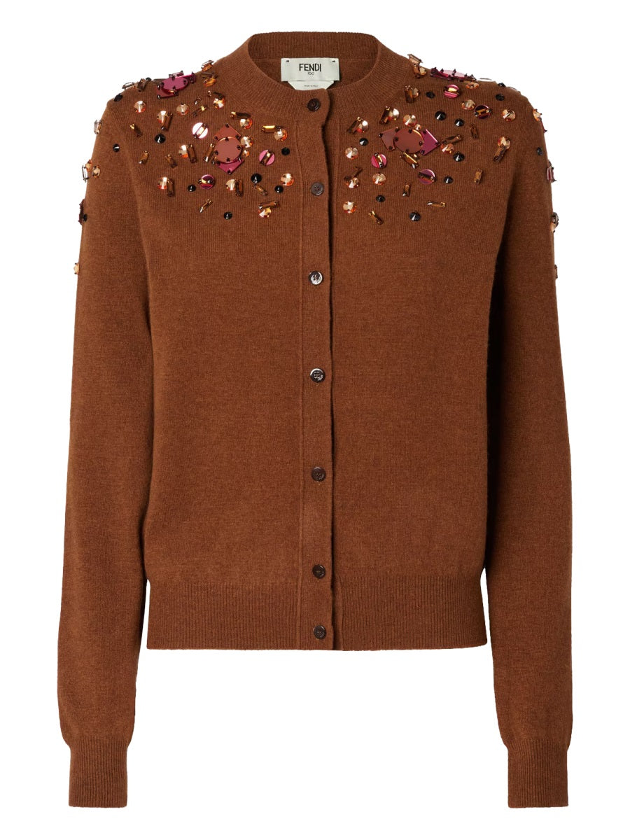 Fendi Sweaters - Brown | 81d84c5ca1650c9090de9ceb2a34e1acb85ca241