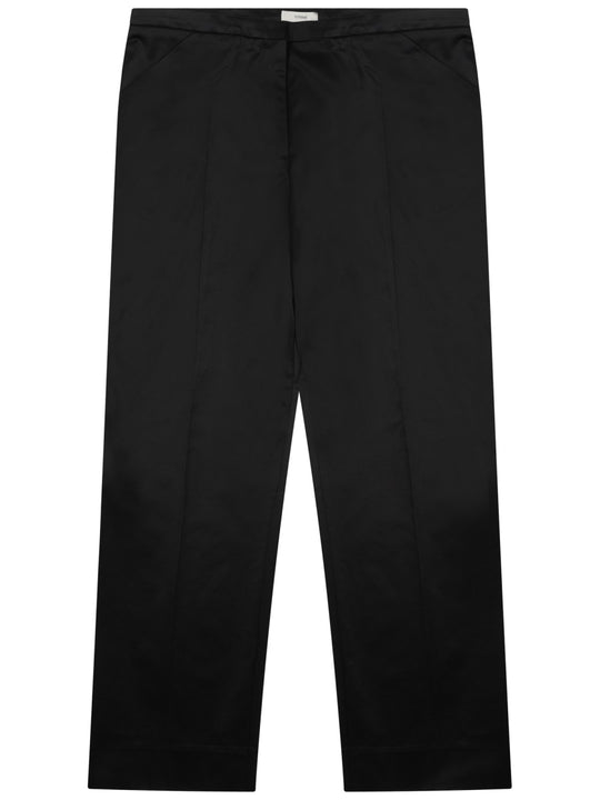 "Cropped" Straight Pants