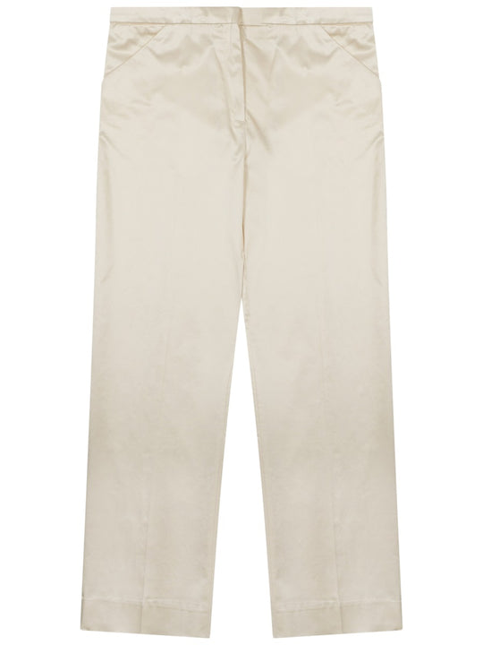 "Cropped" Straight Pants