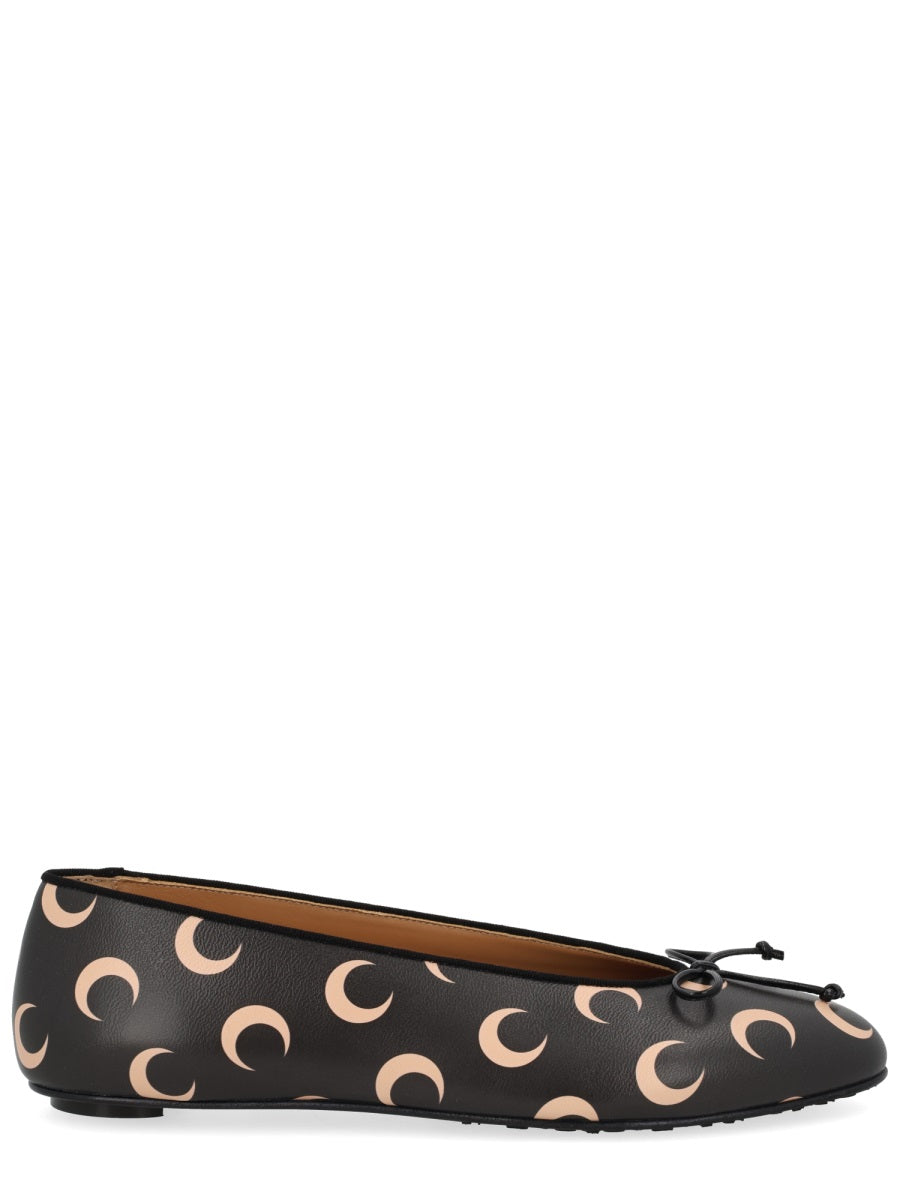 Marine Serre Flat Shoes - Black | 65e57ac202289eb57970d28d00731ecc70a75dbb