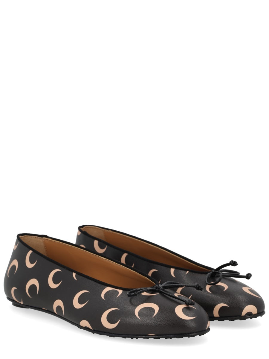 Marine Serre Flat Shoes - Black | cdbf1010477c8650ebc6076631615a0b25e2981a