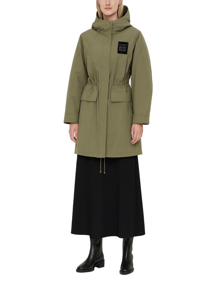 Ganni Trenches - Green | 3ddf6f8c045deb0974ba6e313ea4d230e056ce81