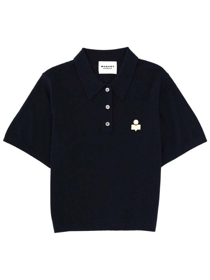 Isabel Marant Etoile Polo - Blue | de06a571c461341181c37426611e65eed0ce38c3