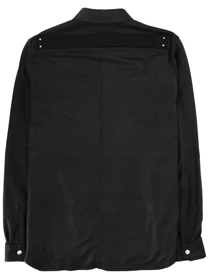 Rick Owens Leather Jackets - Black | 2a177c25d5581f466df960ed79faf970265ce216