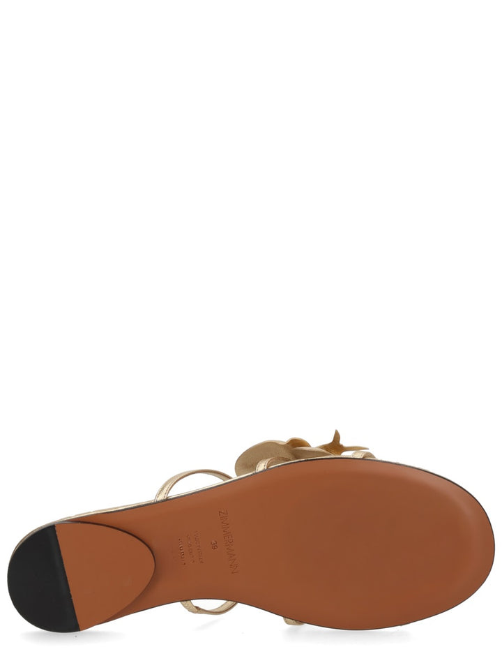 Zimmermann Sandals - Gold | 3685d3ff59fcaec74b61632bf0de90cbf934ec57