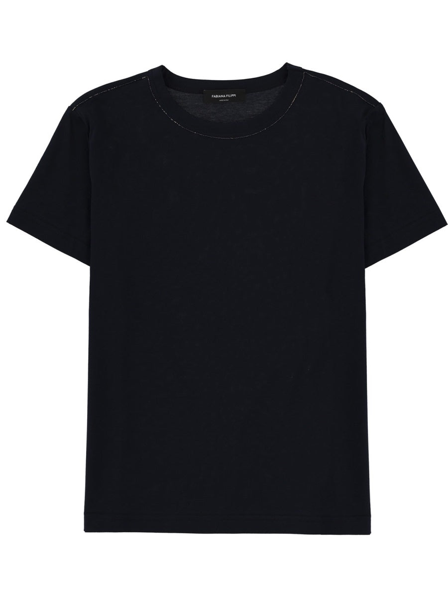 Fabiana Filippi T shirts - Blue | 1f7673ad54d56eff702bb292159bd4a71db28afc