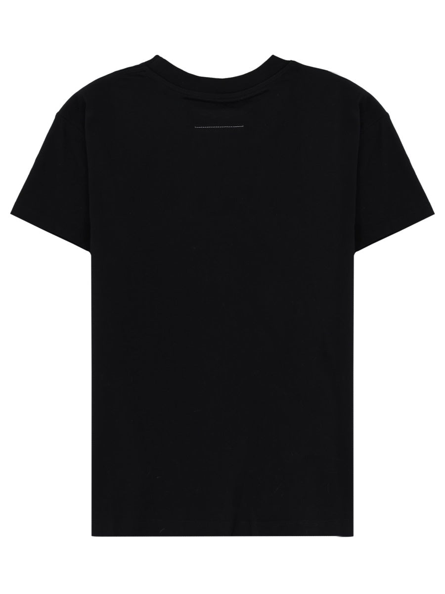 Mm6 Maison Margiela T shirts - Black | 651dcb47d13fc374089eefa3c666a6381041f748